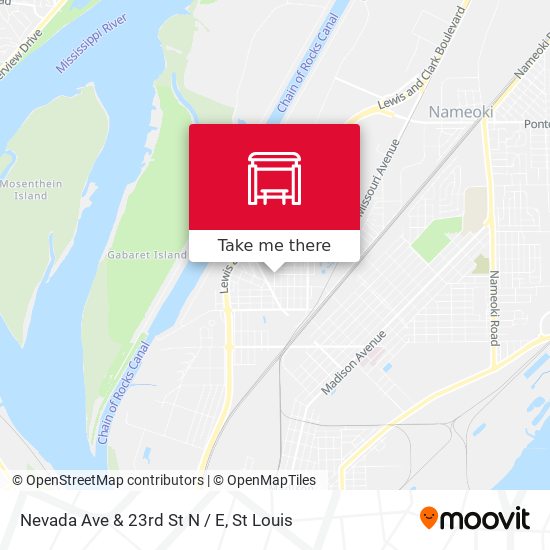 Nevada Ave & 23rd St N / E map