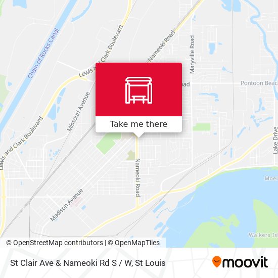St Clair Ave & Nameoki Rd S / W map