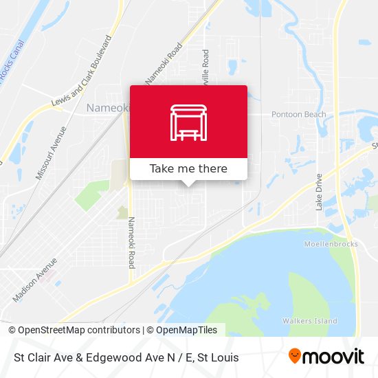 Mapa de St Clair Ave & Edgewood Ave N / E