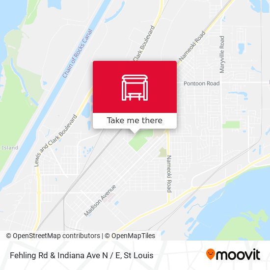 Mapa de Fehling Rd & Indiana Ave N / E