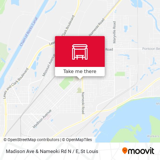 Madison Ave & Nameoki Rd N / E map