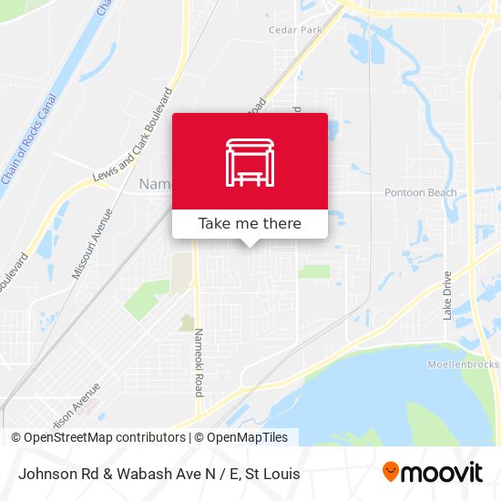 Johnson Rd & Wabash Ave N / E map