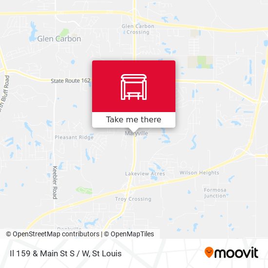 Il 159 & Main St S / W map