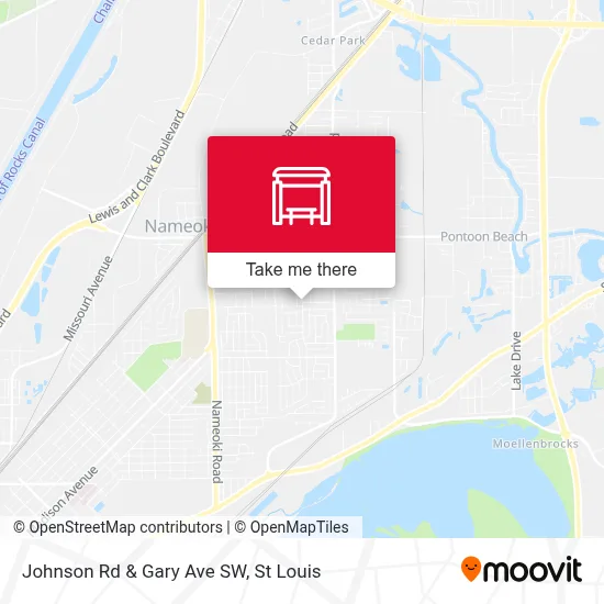 Johnson Rd & Gary Ave SW map