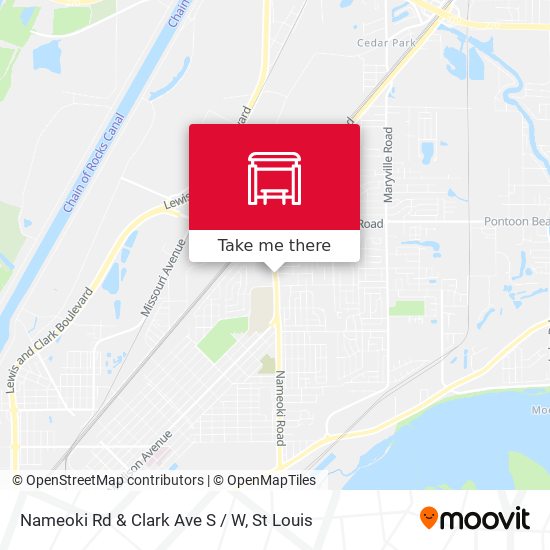 Nameoki Rd & Clark Ave S / W map