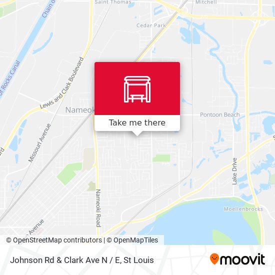 Mapa de Johnson Rd & Clark Ave N / E