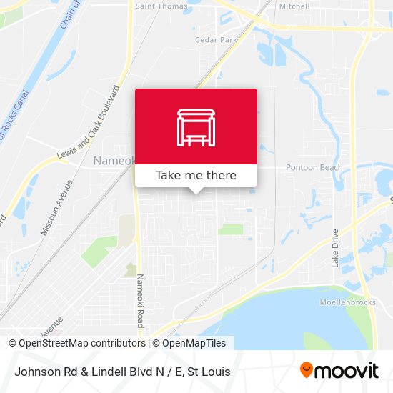 Johnson Rd & Lindell Blvd N / E map