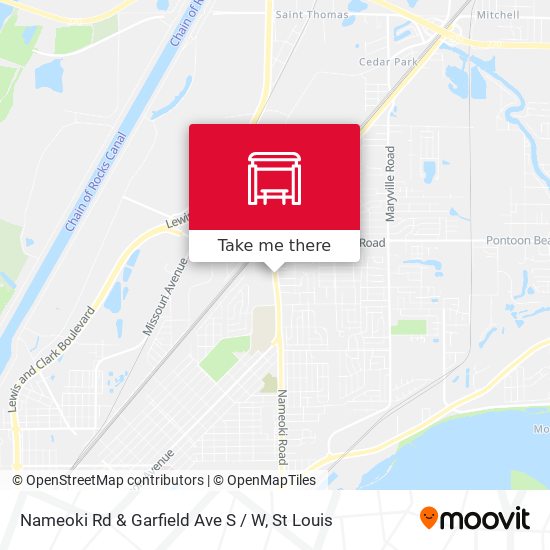 Nameoki Rd & Garfield Ave S / W map