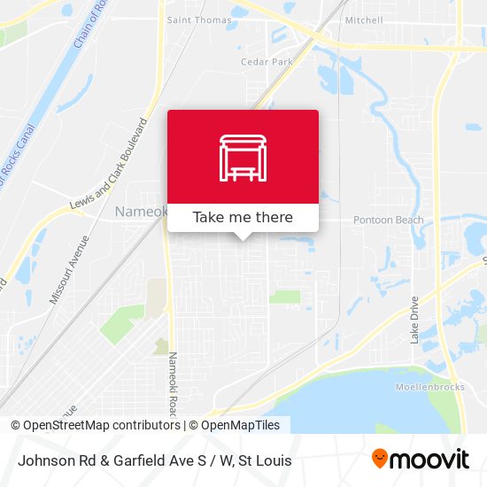 Mapa de Johnson Rd & Garfield Ave S / W