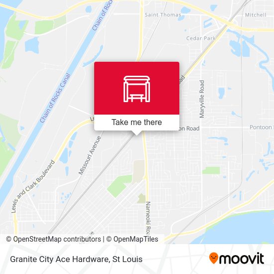 Mapa de Granite City Ace Hardware