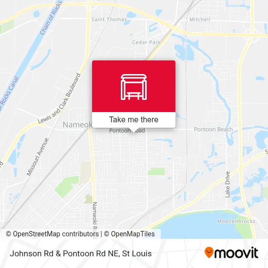Johnson Rd & Pontoon Rd NE map