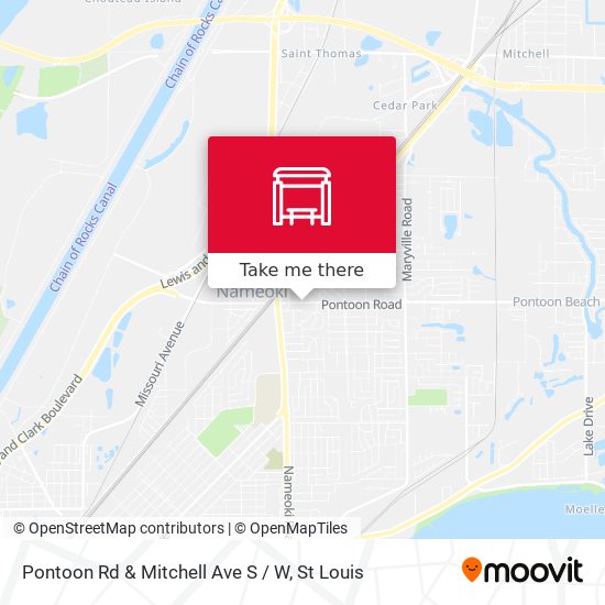 Pontoon Rd & Mitchell Ave S / W map