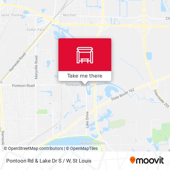 Pontoon Rd & Lake Dr S / W map