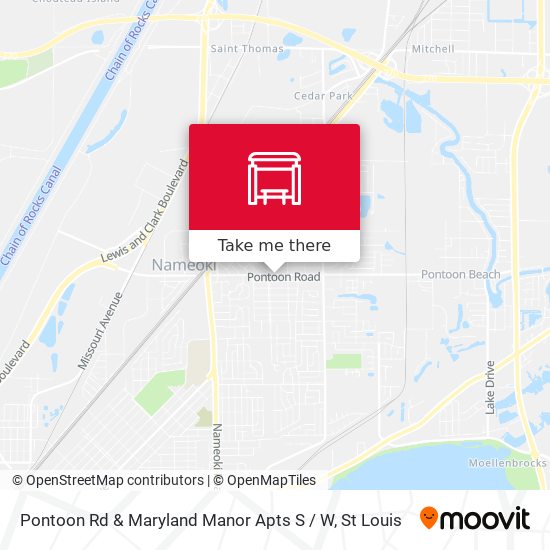 Pontoon Rd & Maryland Manor Apts S / W map