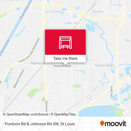 Pontoon Rd & Johnson Rd SW map