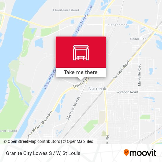 Granite City Lowes S / W map