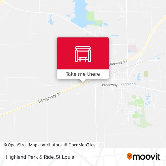 Highland Park & Ride map