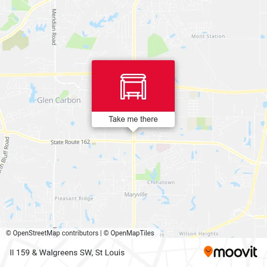 Il 159 & Walgreens SW map