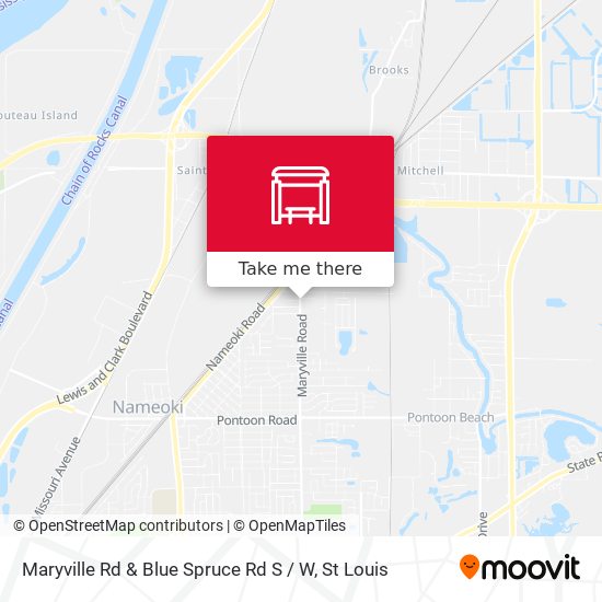Maryville Rd & Blue Spruce Rd S / W map