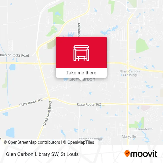 Glen Carbon Library SW map