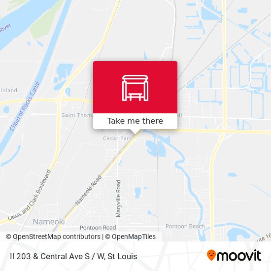 Mapa de Il 203 & Central Ave S / W
