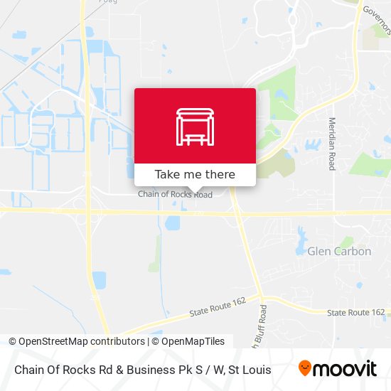 Chain Of Rocks Rd & Business Pk S / W map