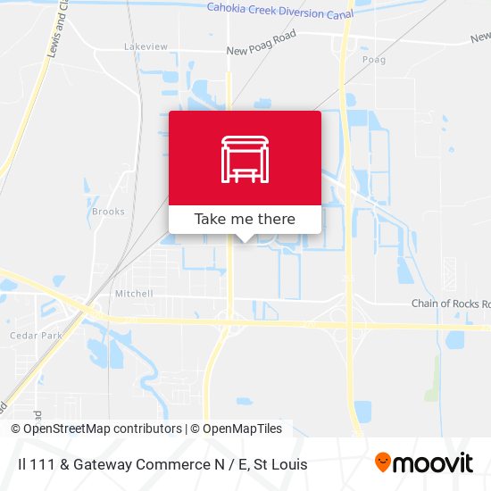 Mapa de Il 111 & Gateway Commerce N / E