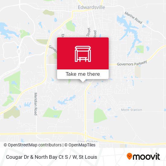 Cougar Dr & North Bay Ct S / W map
