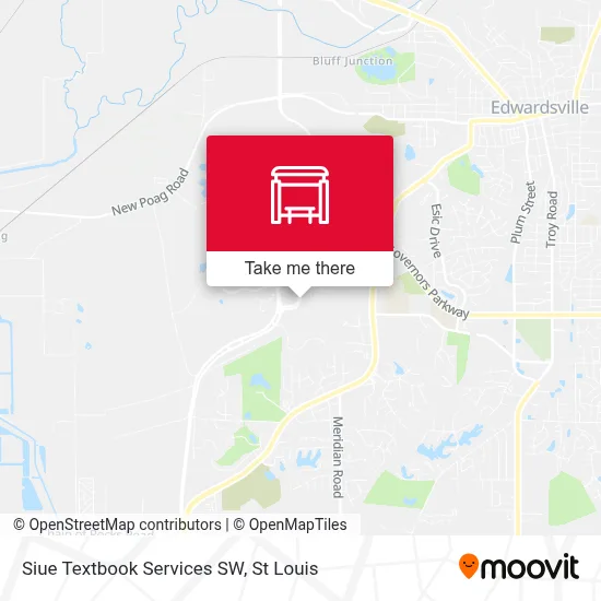 Siue Textbook Services SW map