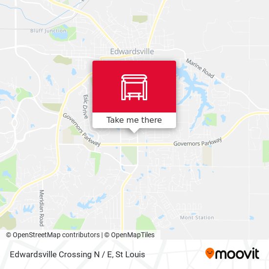 Mapa de Edwardsville Crossing N / E