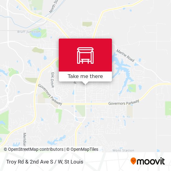 Troy Rd & 2nd Ave S / W map