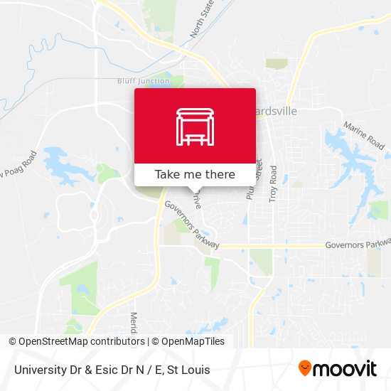 University Dr & Esic Dr N / E map