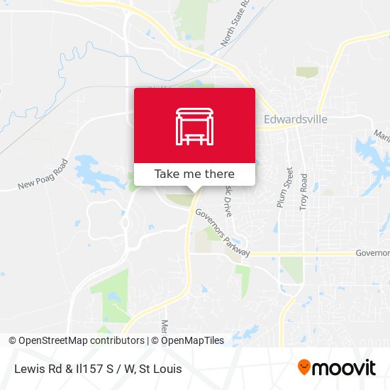 Lewis Rd & Il157 S / W map