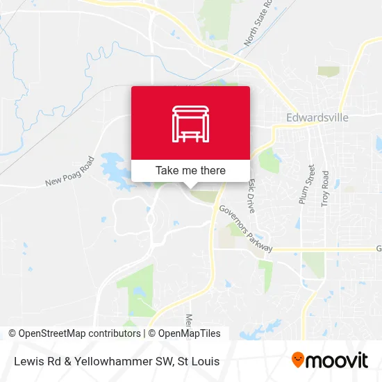 Lewis Rd & Yellowhammer SW map