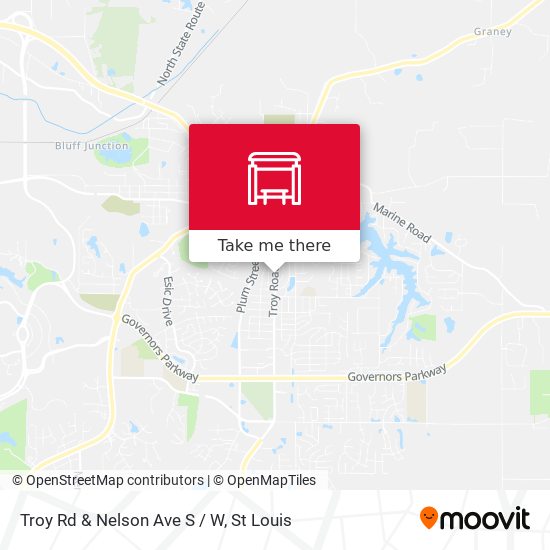 Troy Rd & Nelson Ave S / W map