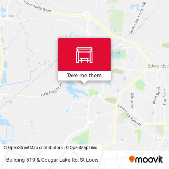 Mapa de Building 519 & Cougar Lake Rd