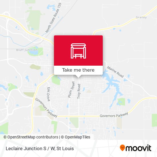 Leclaire Junction S / W map