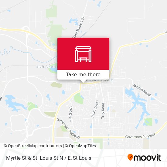 Mapa de Myrtle St & St. Louis St N / E