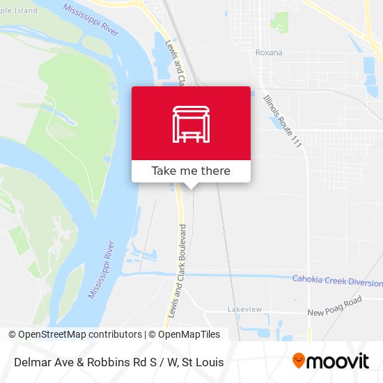 Delmar Ave & Robbins Rd S / W map