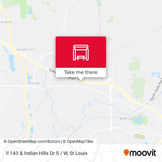 Il 143 & Indian Hills Dr S / W map
