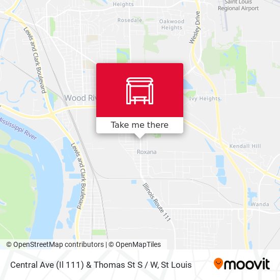 Mapa de Central Ave (Il 111) & Thomas St S / W