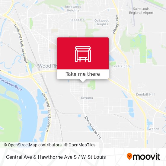 Central Ave & Hawthorne Ave S / W map