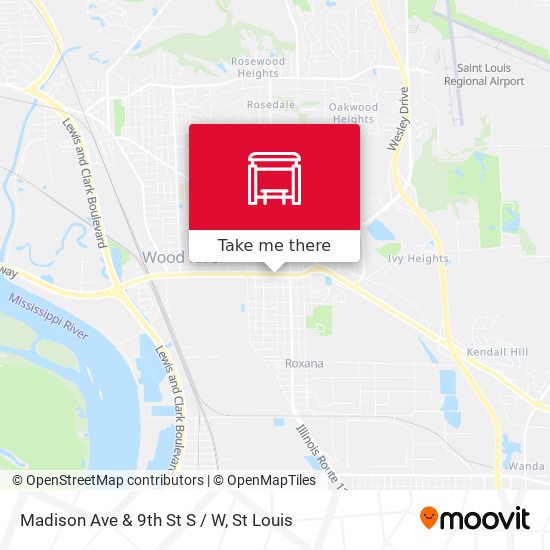 Madison Ave & 9th St S / W map