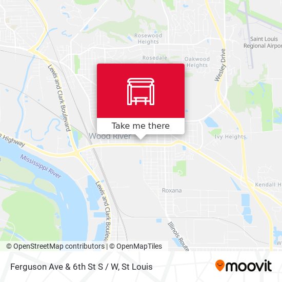 Ferguson Ave & 6th St S / W map