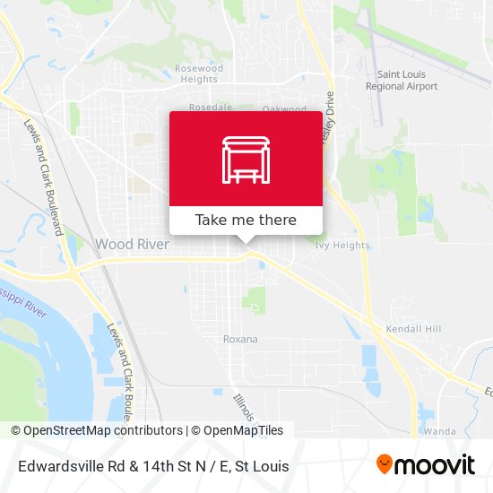 Mapa de Edwardsville Rd & 14th St N / E