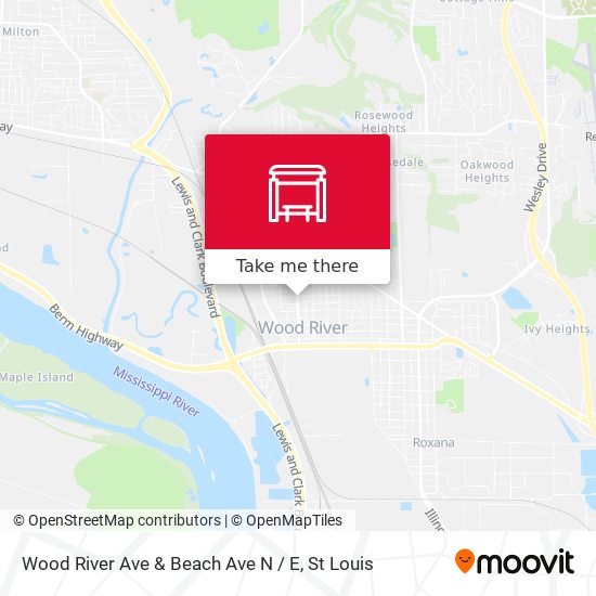 Mapa de Wood River Ave & Beach Ave N / E