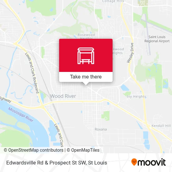 Edwardsville Rd & Prospect St SW map