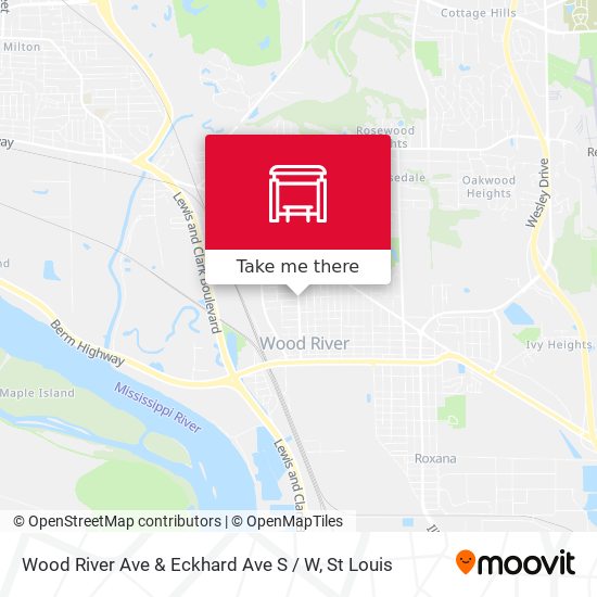 Wood River Ave & Eckhard Ave S / W map