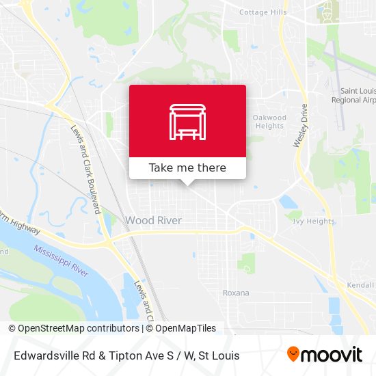 Mapa de Edwardsville Rd & Tipton Ave S / W