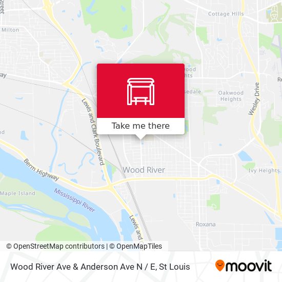 Wood River Ave & Anderson Ave N / E map